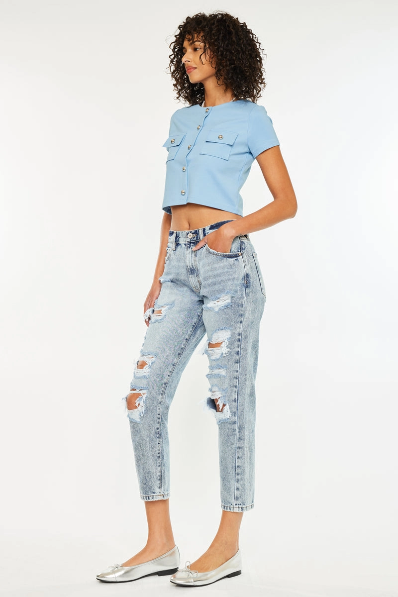 Karen Ultra High Rise Mom Jeans