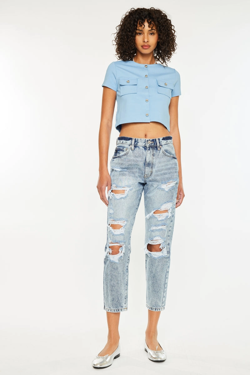 Karen Ultra High Rise Mom Jeans