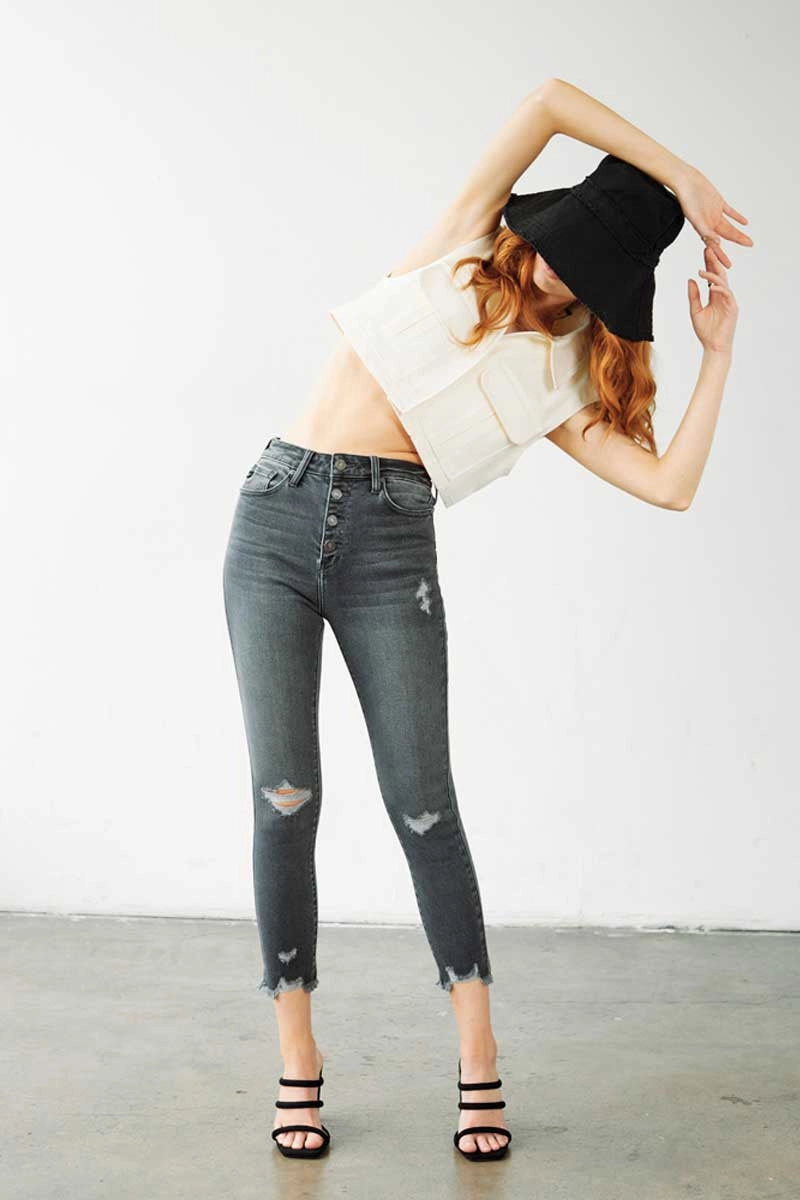 Karlee High Rise Ankle Skinny Jeans