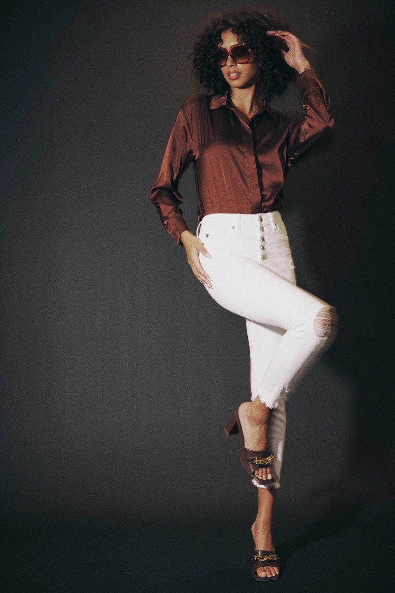 Karlee High Rise Ankle Skinny Jeans