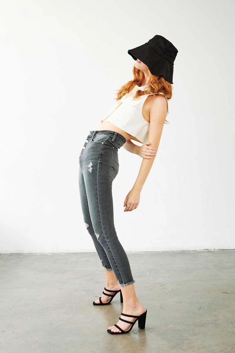 Karlee High Rise Ankle Skinny Jeans