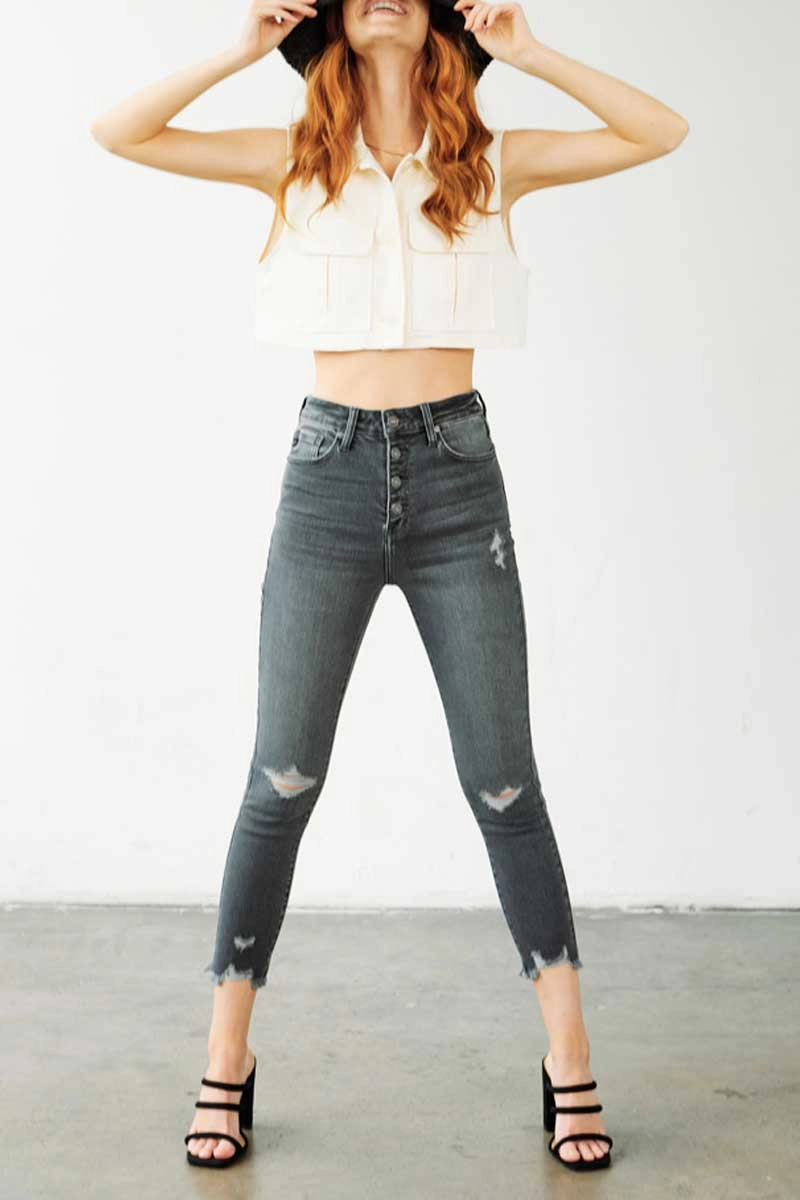 Karlee High Rise Ankle Skinny Jeans