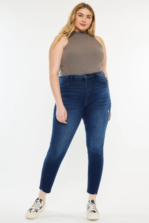 Karol High Rise Ankle Skinny Jeans (Plus Size)
