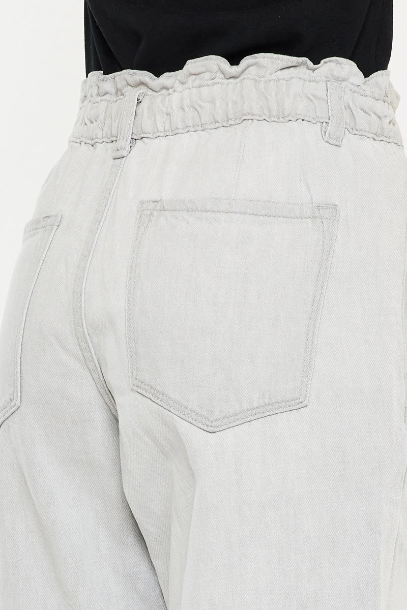 Kastel Ultra High Rise Paperbag Mom Jeans