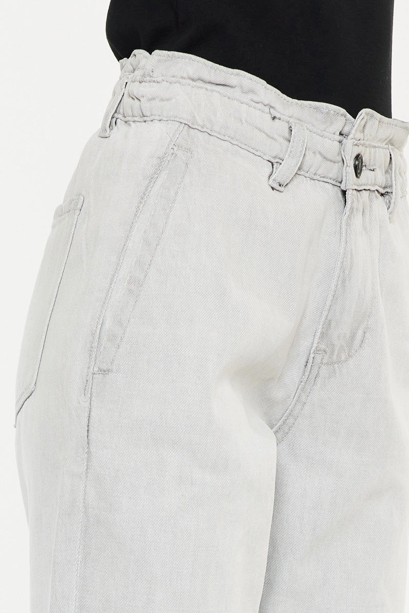 Kastel Ultra High Rise Paperbag Mom Jeans