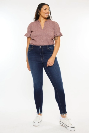 Kelen High Rise Super Skinny Jeans  (Plus Size)
