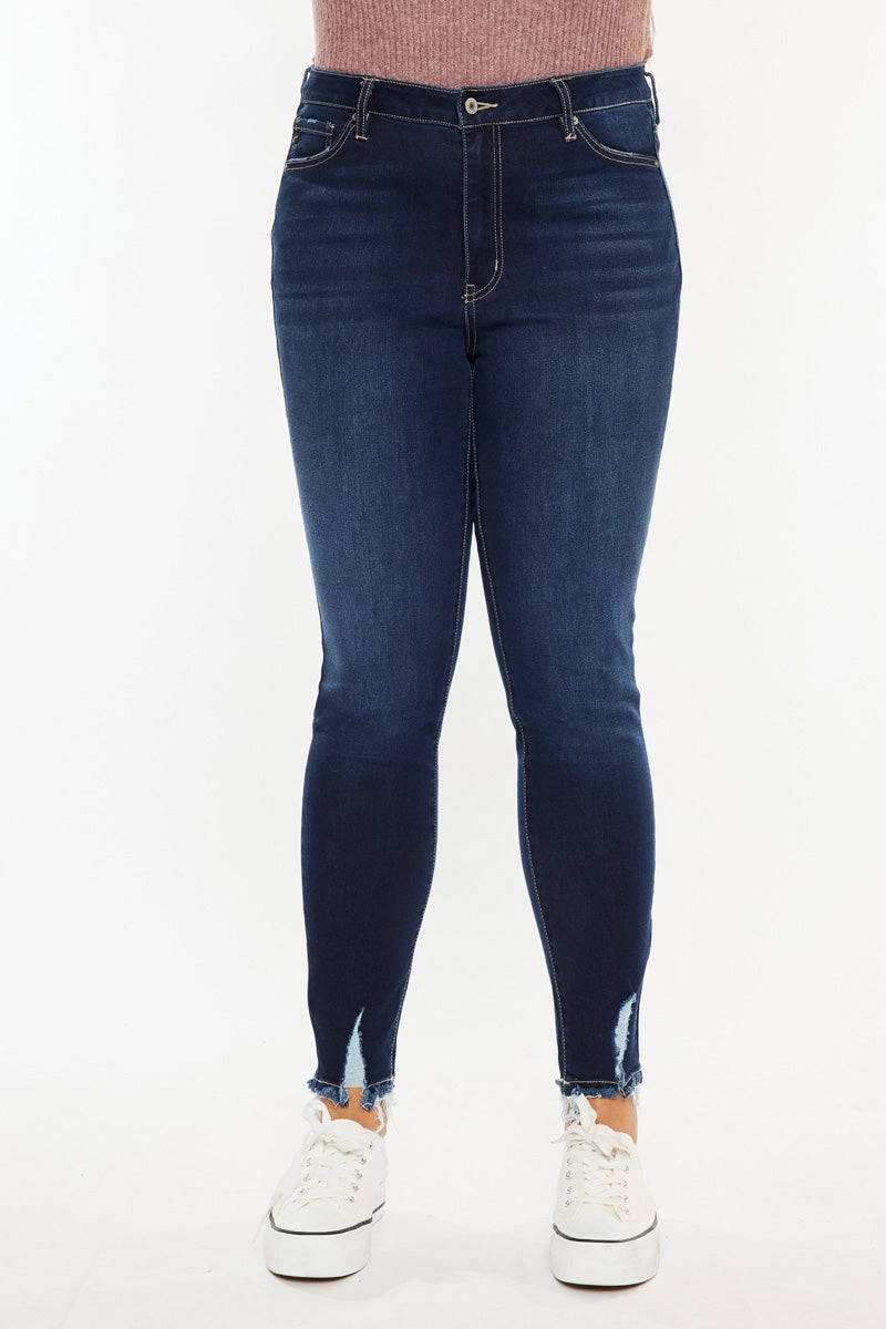 Kelen High Rise Super Skinny Jeans  (Plus Size)