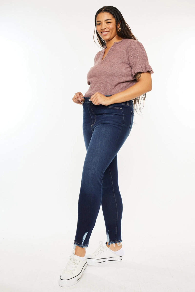 Kelen High Rise Super Skinny Jeans  (Plus Size)