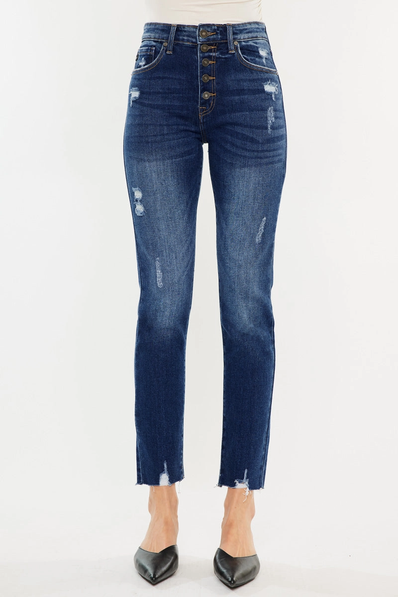 Kelsey High Rise Cigarette Leg Jeans