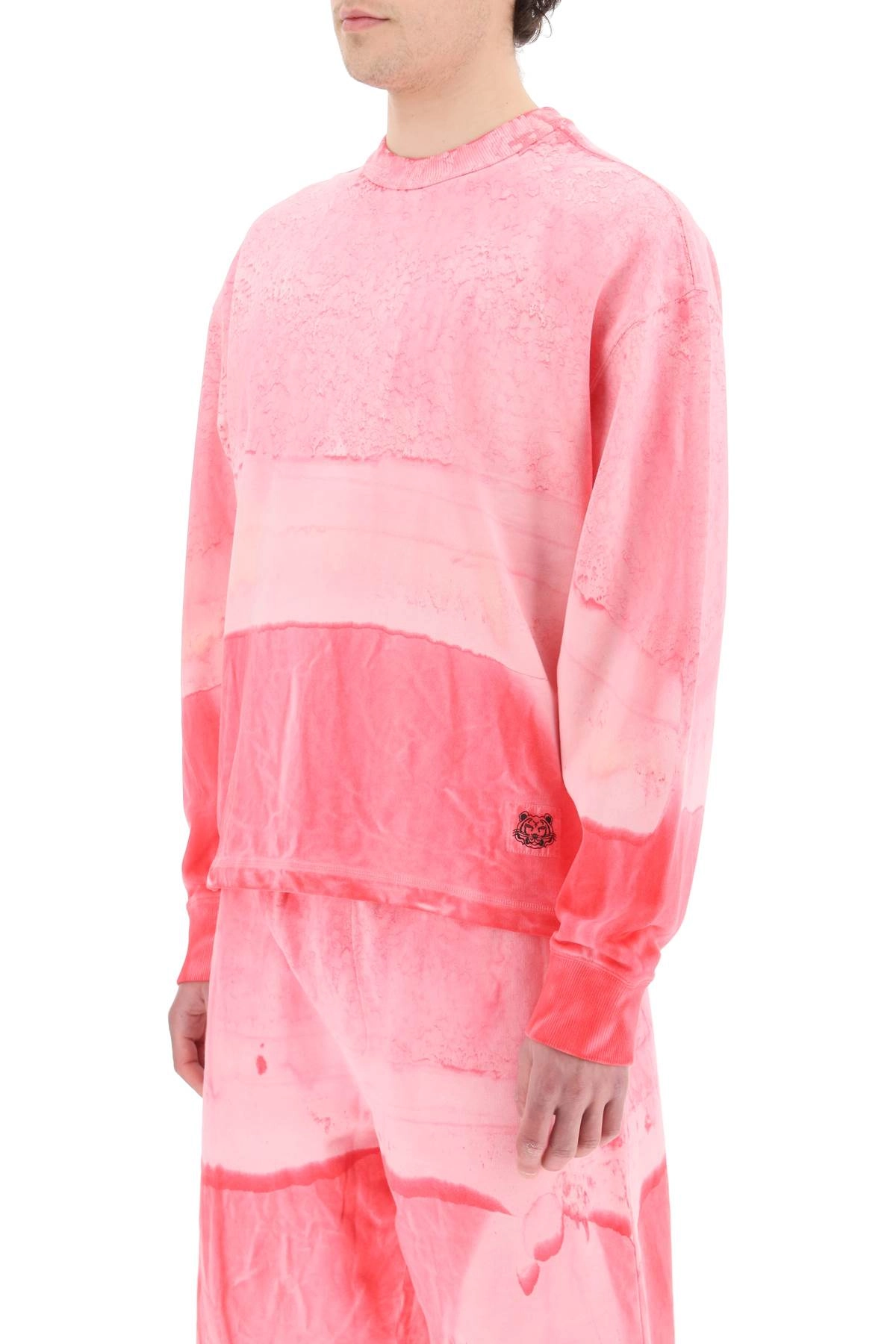 Kenzo Bleached Effect Crewneck Sweatshirt