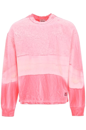 Kenzo Bleached Effect Crewneck Sweatshirt