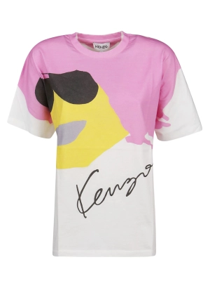 Kenzo Graphic Printed Crewneck T-Shirt