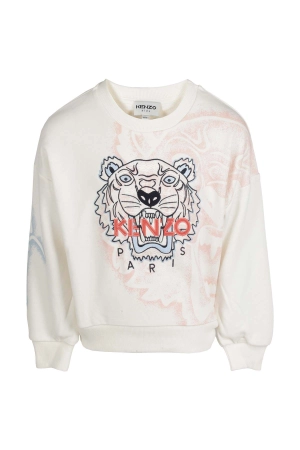 Kenzo Kids Tiger Embroidered Crewneck Sweatshirt