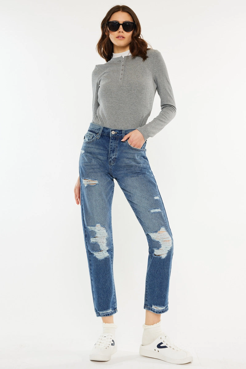 Kerrigan Ultra High Rise Mom Jeans