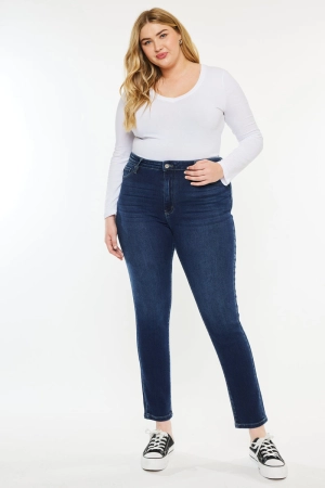 Klarissa  High Rise Super Skinny Jeans  (Plus Size)