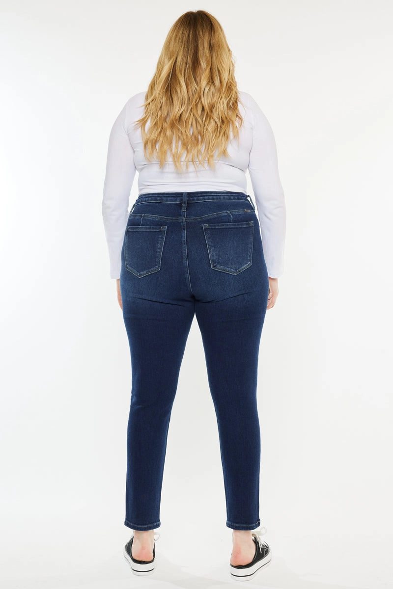 Klarissa  High Rise Super Skinny Jeans  (Plus Size)