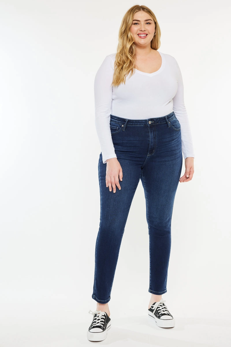 Klarissa  High Rise Super Skinny Jeans  (Plus Size)