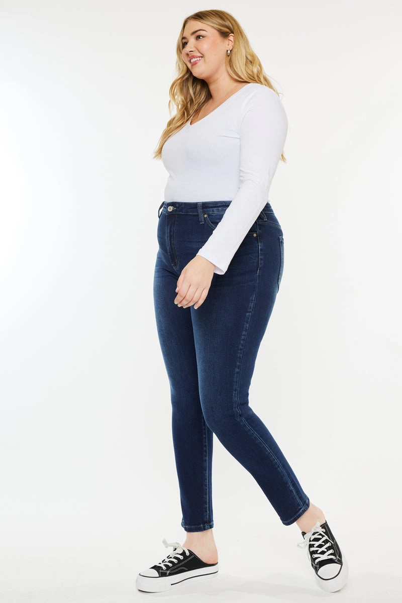 Klarissa  High Rise Super Skinny Jeans  (Plus Size)