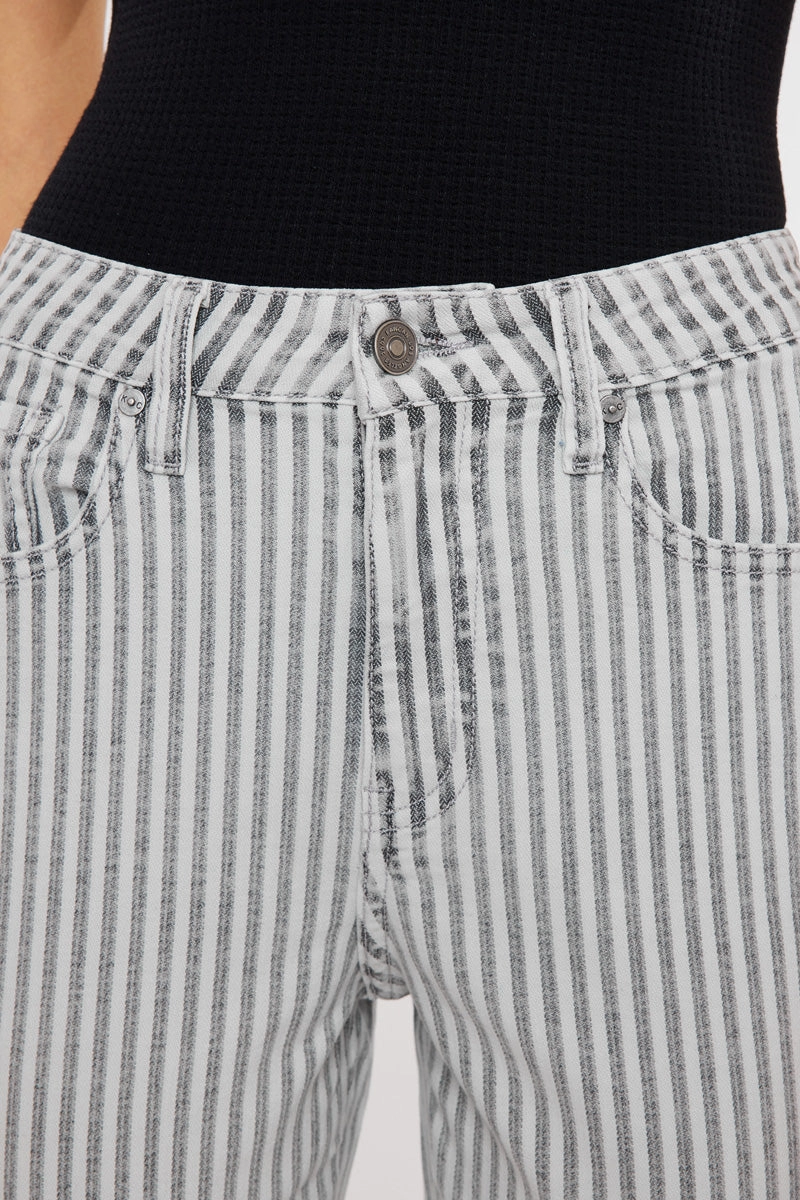 Kristin High Rise Slim Straight Leg Jeans