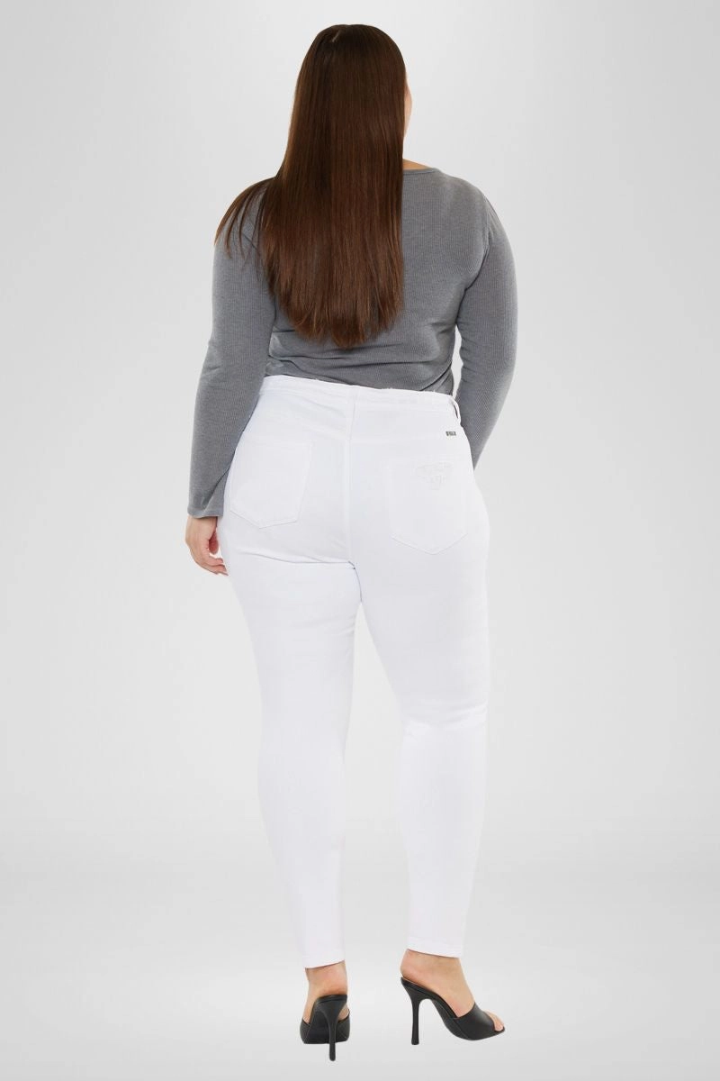 Kristy High Rise Slim Straight Jeans (Plus Size)