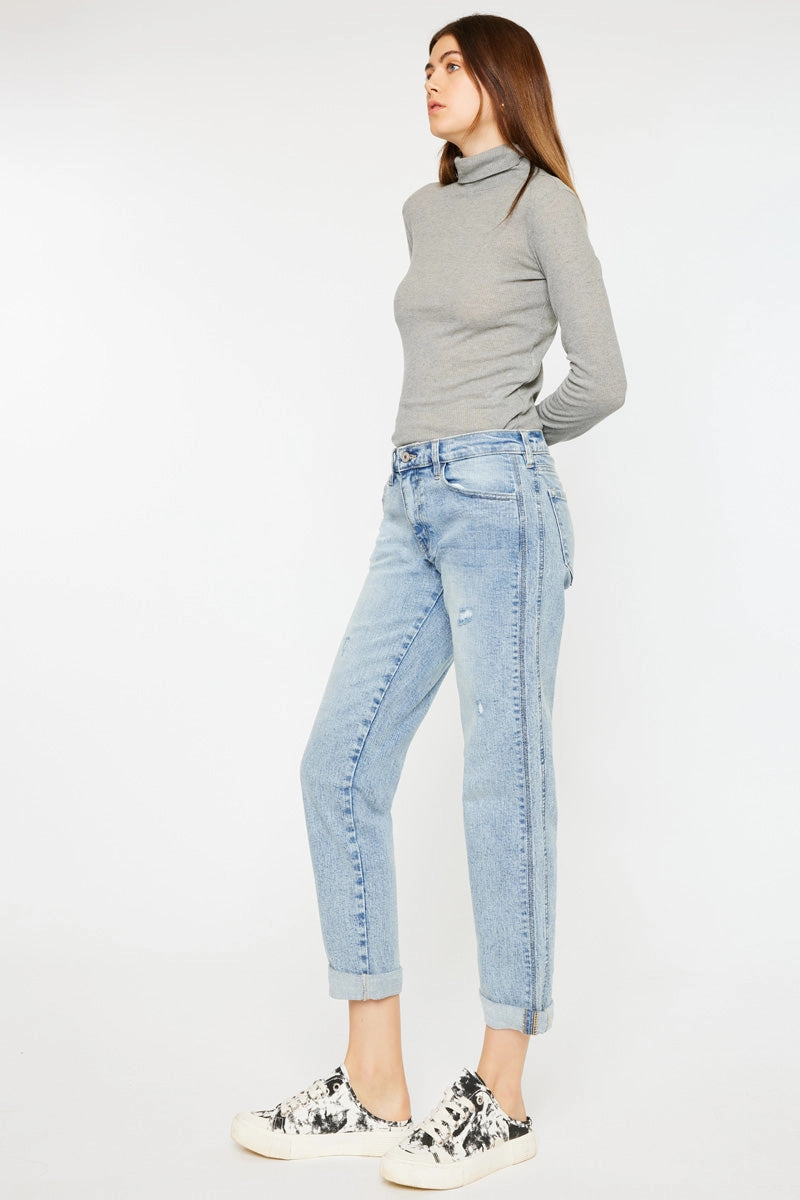 Leonel Mid Rise Boyfriend Jeans