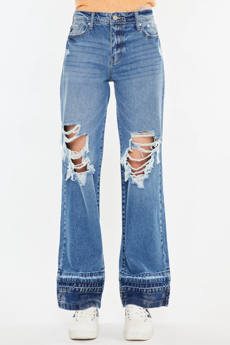 Linda High Rise Wide Leg Jeans