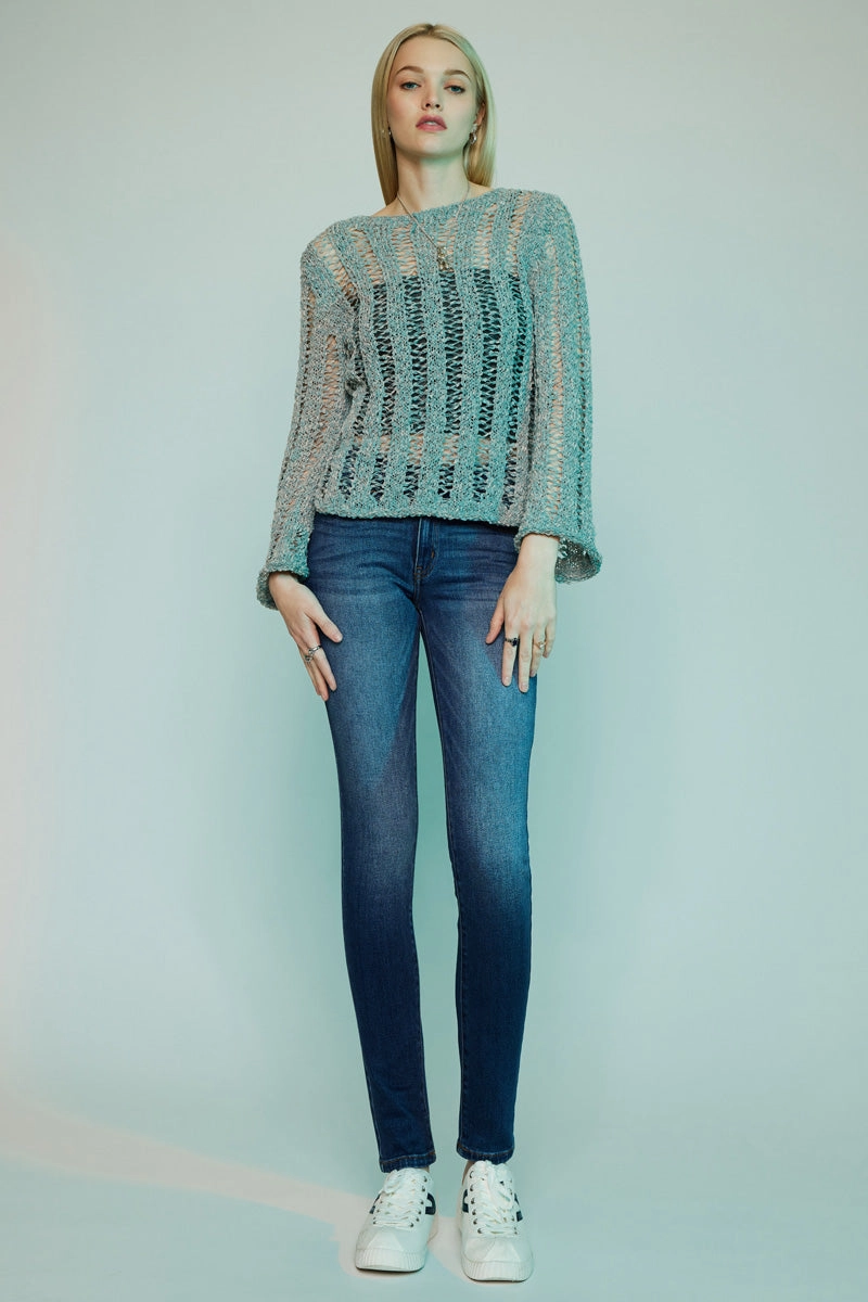 Luna Premier Mid Rise Super Skinny Jeans