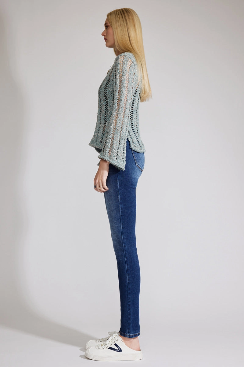 Luna Premier Mid Rise Super Skinny Jeans
