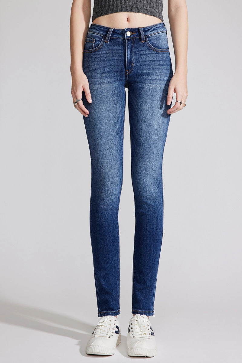 Luna Premier Mid Rise Super Skinny Jeans