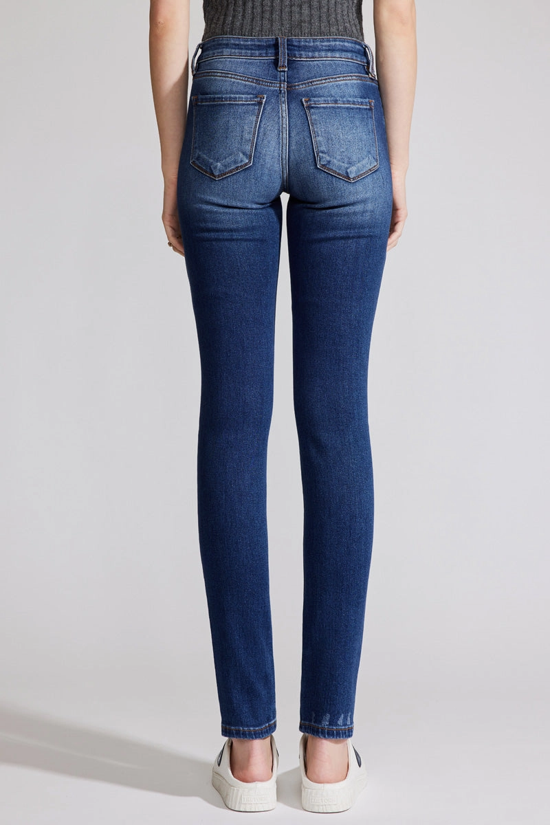 Luna Premier Mid Rise Super Skinny Jeans