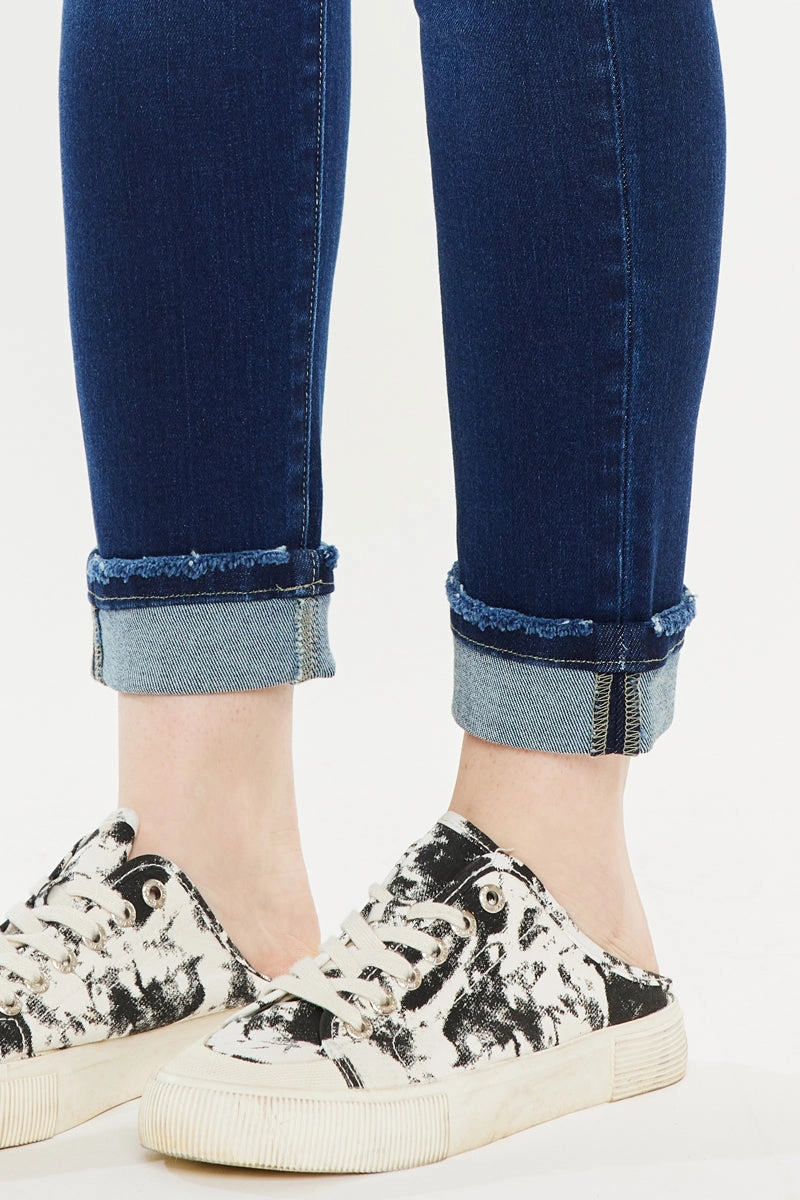 Lurdes Mid Rise Ankle Skinny Jeans (Plus Size)