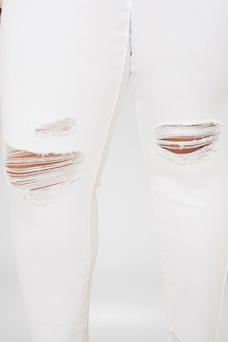 Lux Mid Rise Ankle Skinny Jeans (Plus Size)