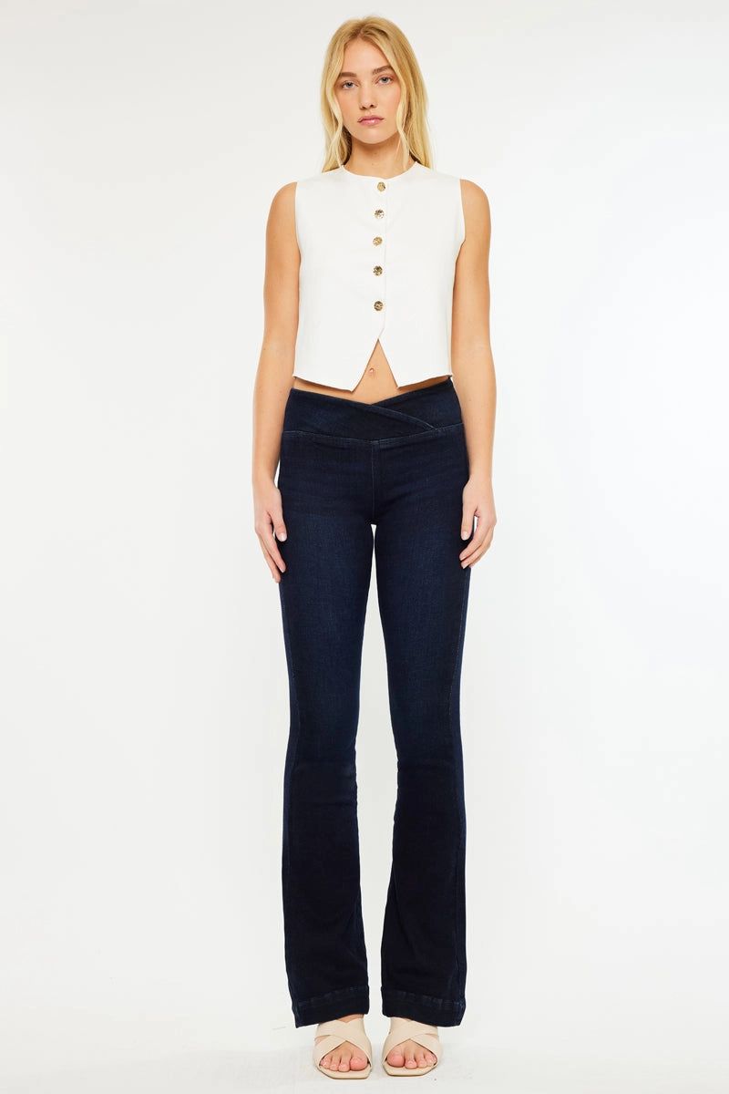 Mabel Mid Rise Pull On Bootcut