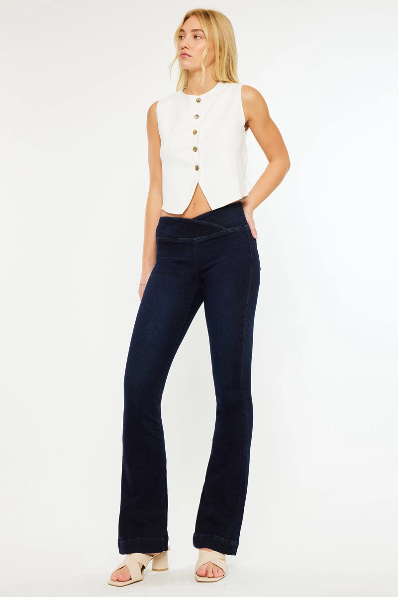Mabel Mid Rise Pull On Bootcut