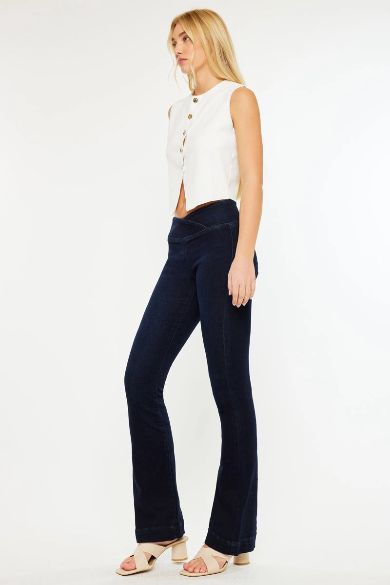 Mabel Mid Rise Pull On Bootcut
