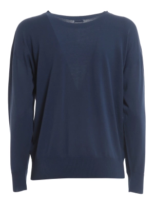 Malo Crewneck Ribbed-Knit Jumper