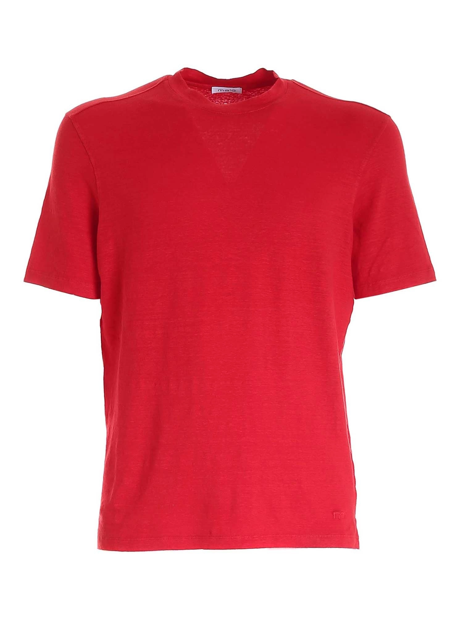 Malo Short Sleeved Crewneck T-Shirt
