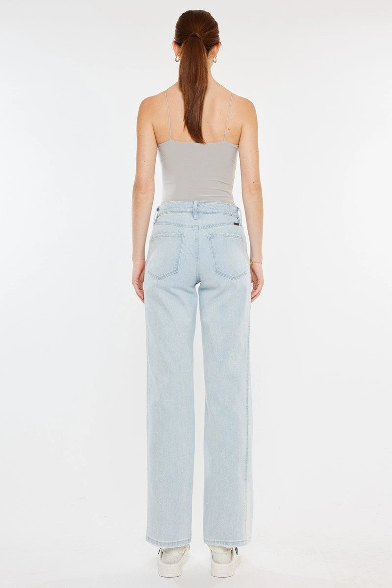 Maple High Rise Straight Leg Jeans