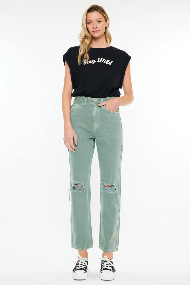 Mari Ultra High Rise 90's Straight Leg Jeans