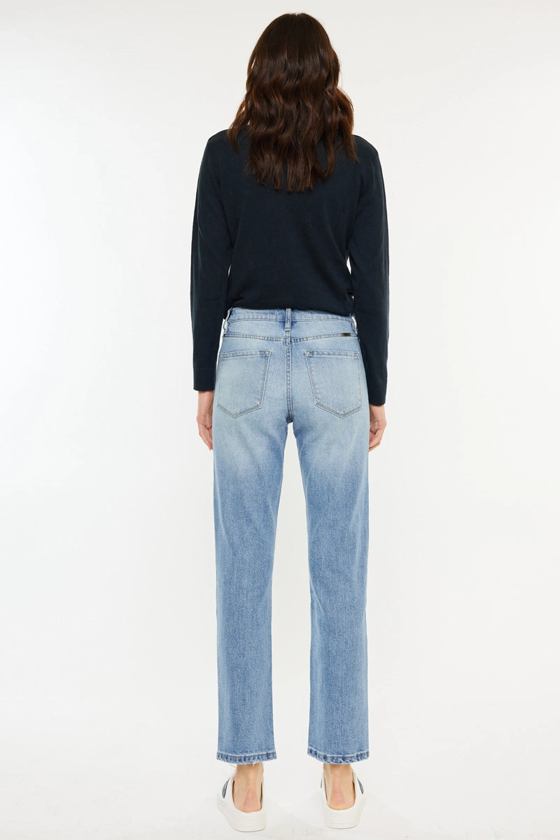 Marley High Rise Slim Straight Leg  Jeans