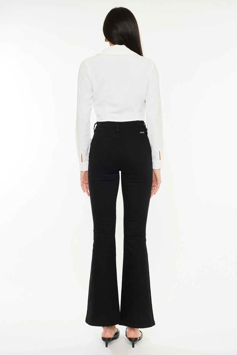 Mars High Rise Flare Jeans (Petite)