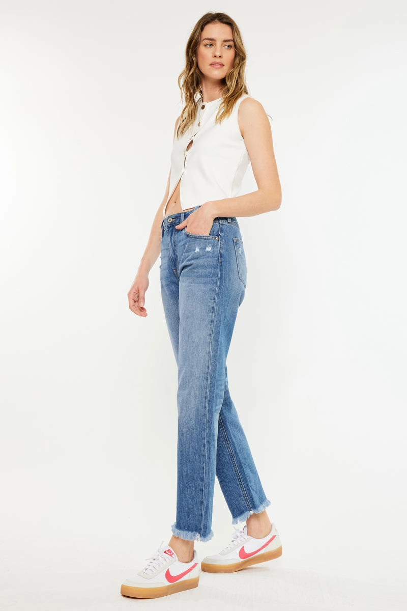Meadow High Rise Straight Leg Jeans