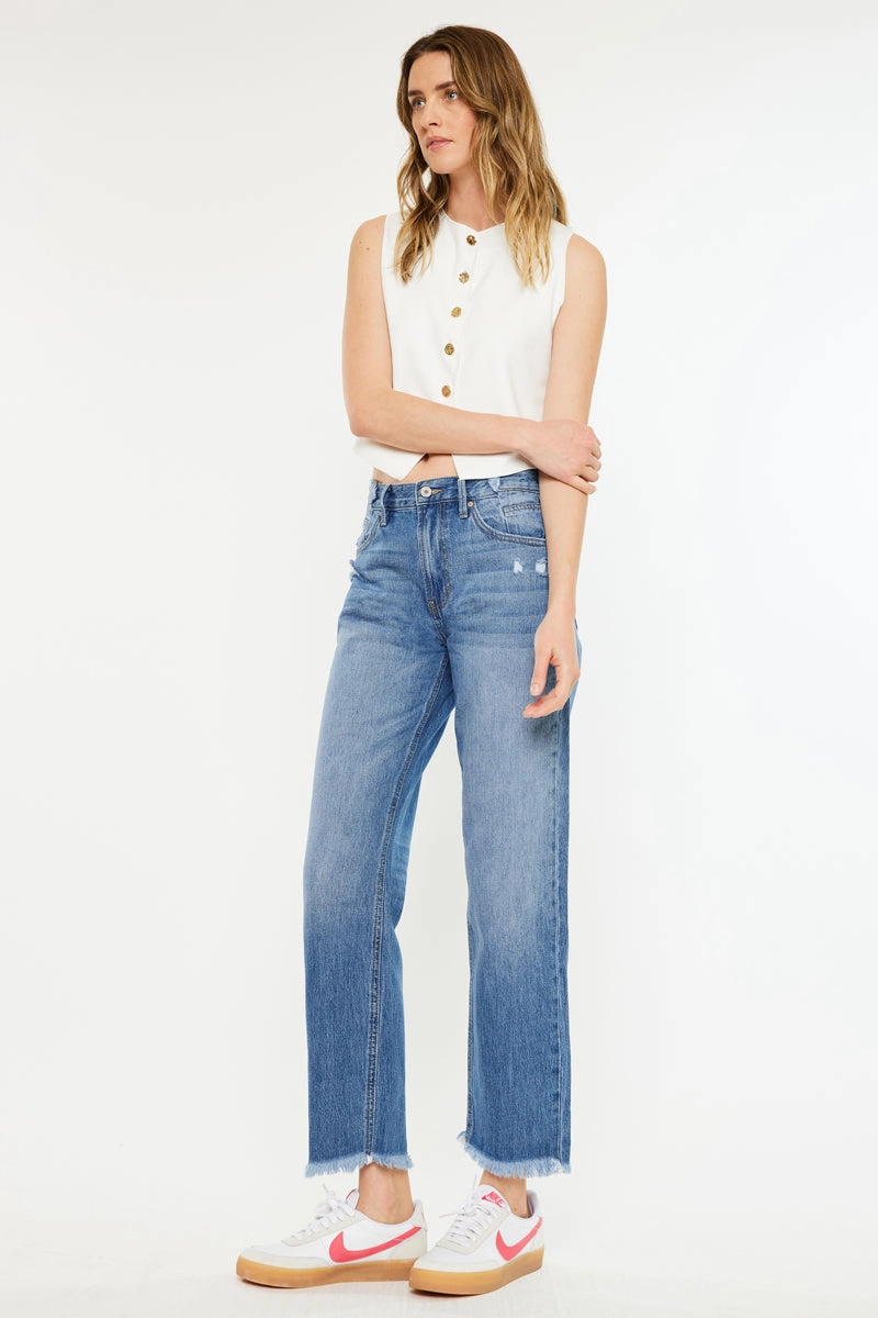 Meadow High Rise Straight Leg Jeans