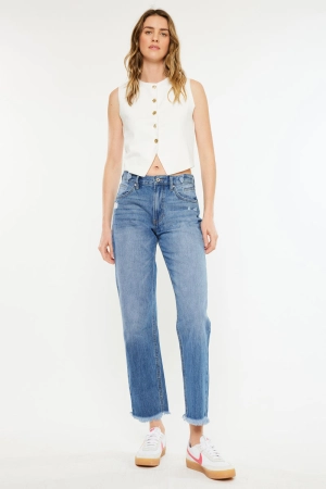 Meadow High Rise Straight Leg Jeans