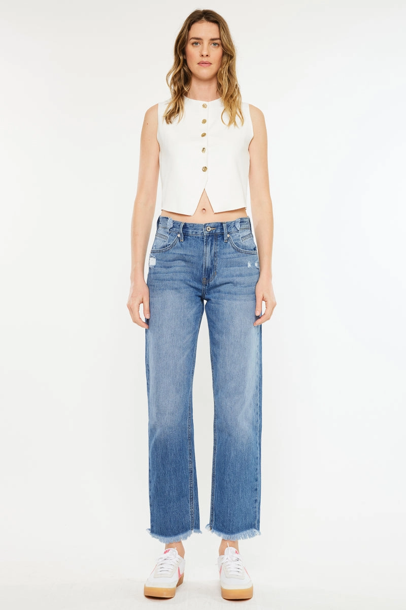 Meadow High Rise Straight Leg Jeans