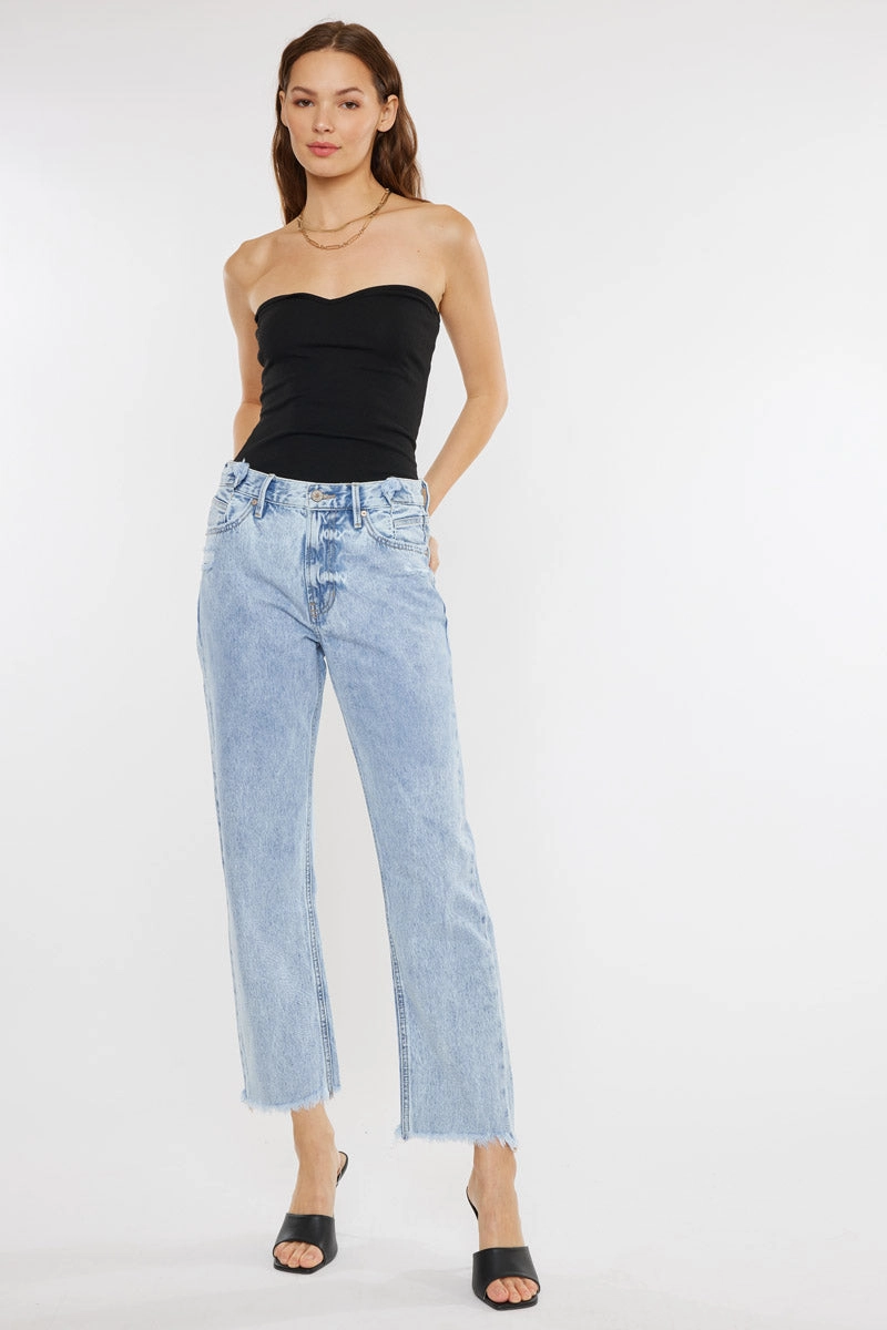 Meadow High Rise Straight Leg Jeans