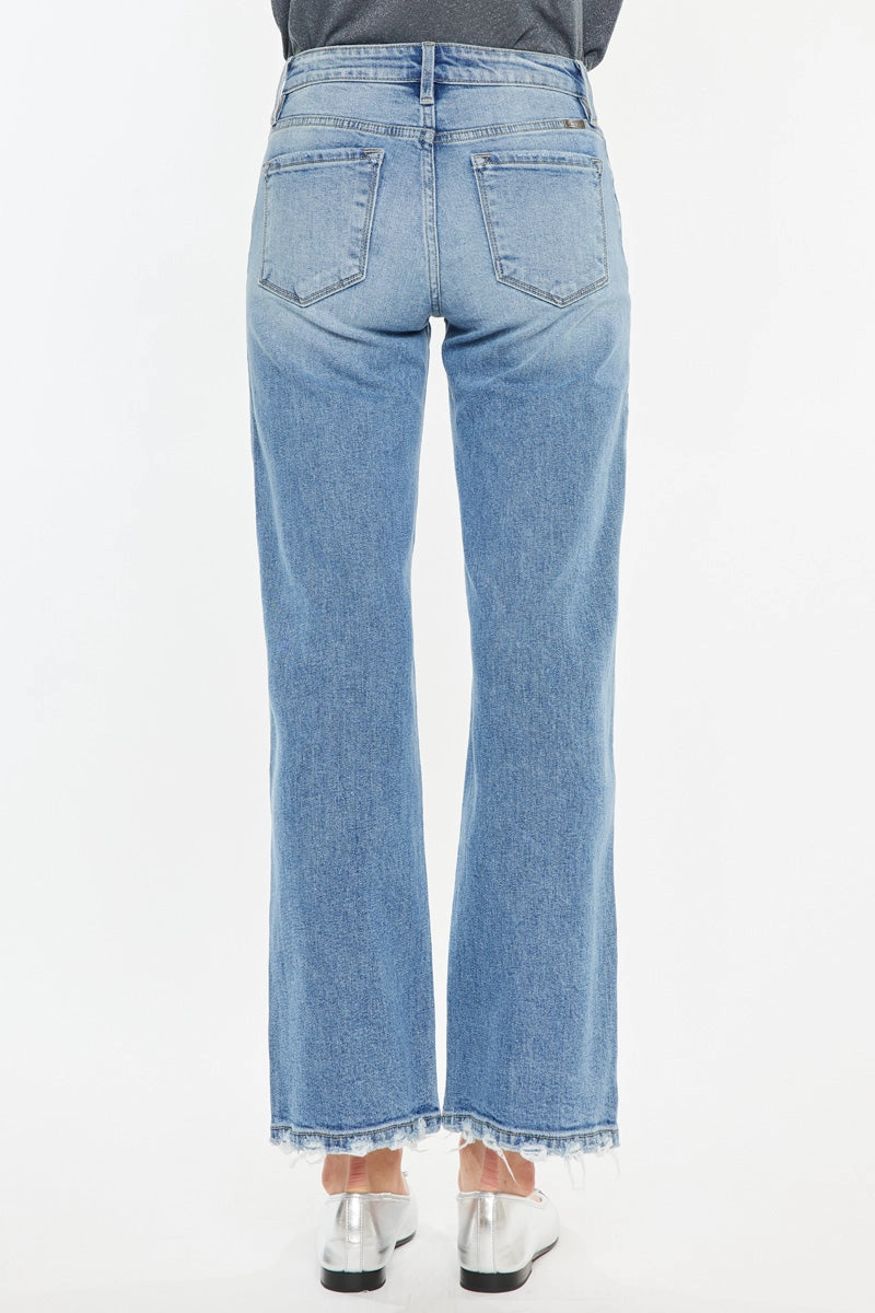 Melissa High Rise Slim Wide Leg Jeans