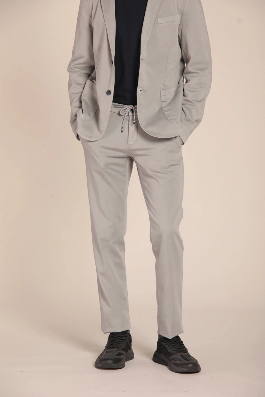 Milano Jogger Travel men's chino pants in jersey active extra slim fit