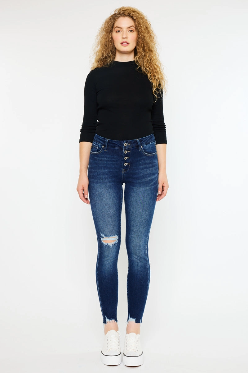 Milo High Rise Ankle Skinny Jeans - Curvy