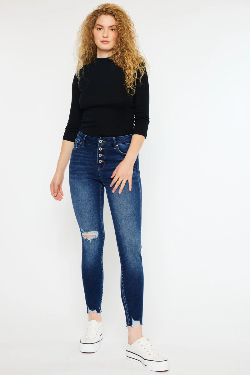 Milo High Rise Ankle Skinny Jeans - Curvy